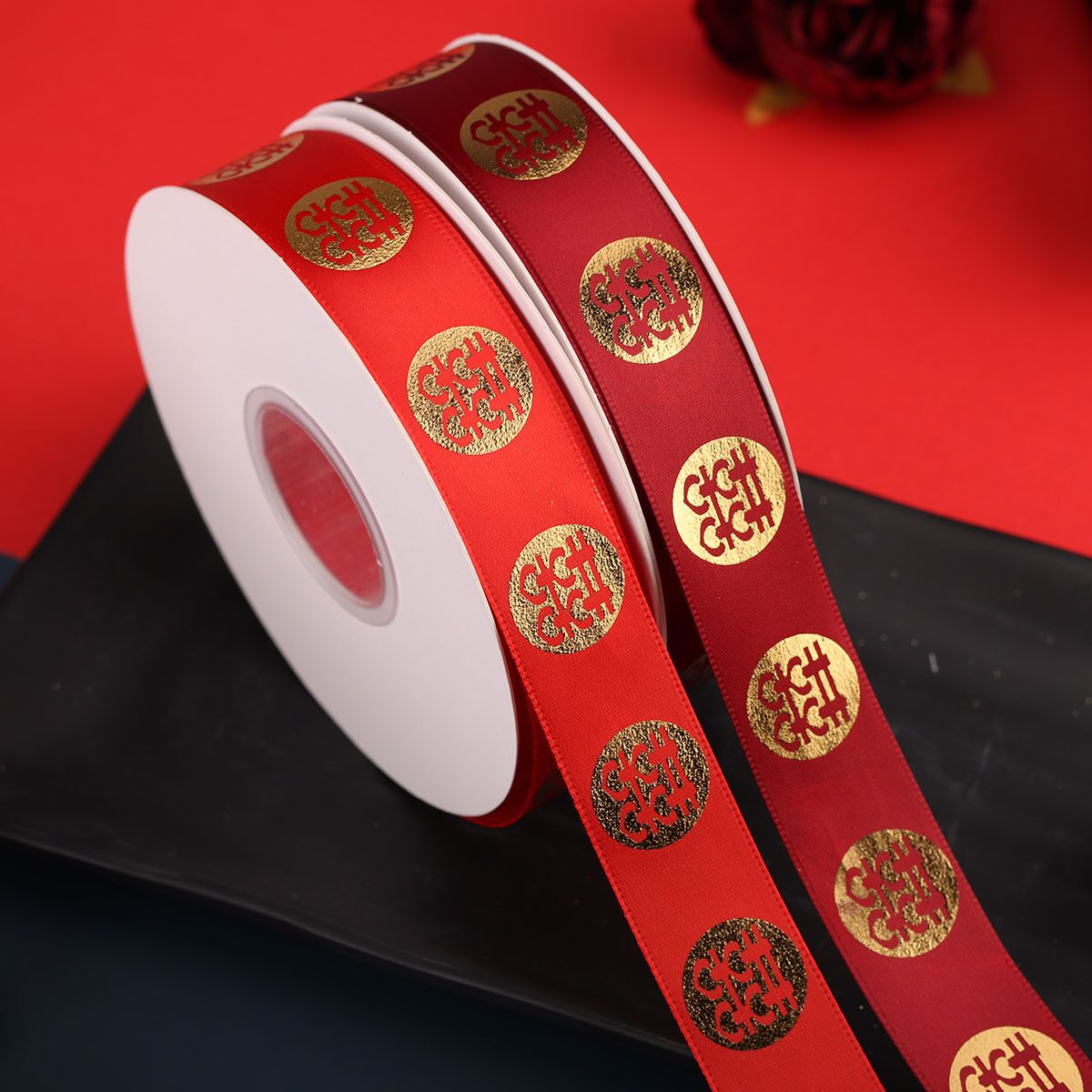 Luxury Gift Ribbon Satin Ribbon With logo Ribbon With Custom Print Sustainable