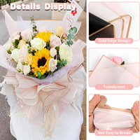 20 Blatt Blumenverpackungspapier Wasserdichtes Floristenpapier für DIY-Bastelarbeiten Hochzeit Geburtstagsgeschenk
