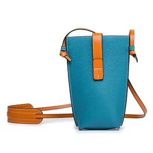 Модный пустой индивидуальный кошелек, женский кожаный мини-кошелек через плечо для сотового телефона, сумки для мобильного телефона