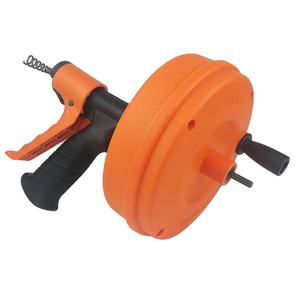 Drain Snake 50 FT, tarière pour enlever les poils de serpent, serpent de plomberie avec accessoire de perçage et rétractable automatique. - Product Image 2