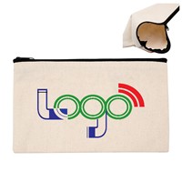 Rangement maquillage nœud petite pochette en toile lettre plage mignon pliable voyage lavage personnalisé coton cosmétique sac