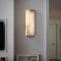 Applique murale LED en albâtre de luxe moderne italienne, design créatif, pour villa, salon, hôtel, chambre à coucher, chevet