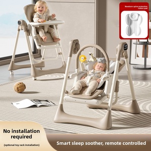 <span class=keywords><strong>Chaise</strong></span> haute pliable et réglable pour bébé avec fonctions de sécurité, en plastique, pour enfants de 3 mois et plus, usage domestique - Product Image 3