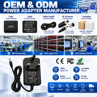 Adaptor Daya Switching OEM Pabrik 15V 2A 30W 100-240V Colokan UK ABS/PC AC DC Tipe-C untuk Speaker Proyektor