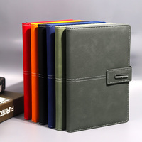 Carnet de notes A5 personnalisé en cuir PU de haute qualité pour bureau, reliure cousue, logo personnalisé