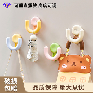 Gancho de succión con forma de animal, montado en la pared, extraíble, con adhesivo fuerte, para almacenamiento en la parte posterior de la puerta del baño. - Product Image 4