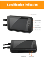 Moto Dash Cam 4 "1080p HD Casque Vélo Moto Support WiFi Étanche IP65 Conduite