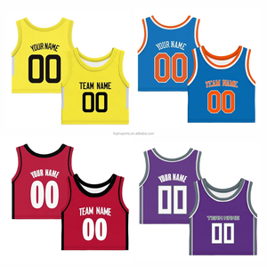 Maillot de basket-ball court pour femmes personnalisé maillots courts pour fille débardeur sans manches haut court porter des chemises d'entraînement de crème glacée - Product Image 3