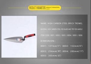 Chúng tôi tiêu chuẩn masonry Công cụ Chỉ gạch cao su xử lý bricklaying trowel - Product Image 6