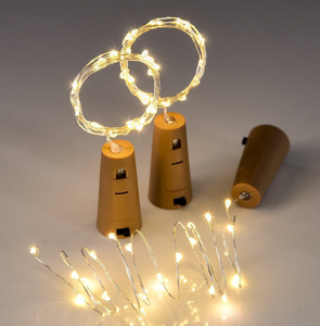 Kolpop10 Mini Fairy <strong>Indoor</strong> Party Decor Plastic LED Lights 18 Packs <strong>Battery</strong> Operated Vintage Style Dimmable Wine Bottle <strong>Lighting</strong> - Product Image 1