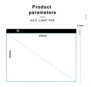 <span class=keywords><strong>Tablette</strong></span> de <span class=keywords><strong>dessin</strong></span> LED <span class=keywords><strong>A3</strong></span> planche de peinture diamantée bloc-notes écriture croquis tapis lumineux de traçage - Product Image 4