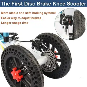 Ousite Knee Scooter Disc Brake Easy To Slide