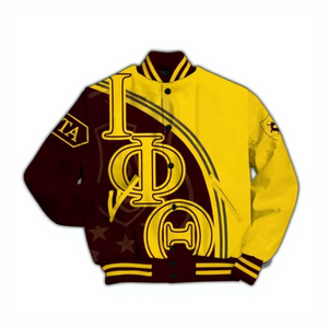 Veste d'hiver Greek Life Fraternity Letterman personnalisable, légère, unisexe - Product Image 1