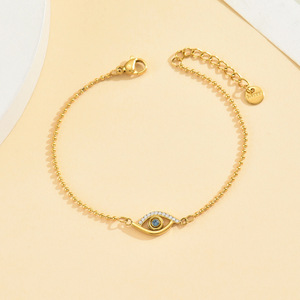 Raffinato Bracciale in Acciaio Inossidabile con Design Misterioso e <span class=keywords><strong>Occhio</strong></span> del Diavolo, Gioielli in Stile Francese - Product Image 5