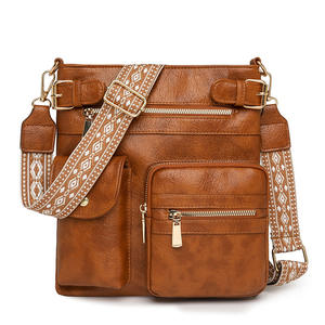 Vente en gros de <span class=keywords><strong>sac</strong></span> à bandoulière en cuir PU pour femmes de style vintage sacs de haute qualité <span class=keywords><strong>sac</strong></span> à bandoulière multifonctionnel à poches multiples pour femmes - Product Image 4