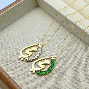Colar de Moda com Pingente de Aço Inoxidável com Caligrafia Árabe Islâmica em Zircônia para Mulheres, Atacado 2026 Novo - Product Image 3