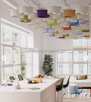 Panneaux acoustiques insonorisants en fibre de polyester, modernes, pour bureau, salle de conférence, chambre, hôtel, école, réduction de bruit élevée, export
