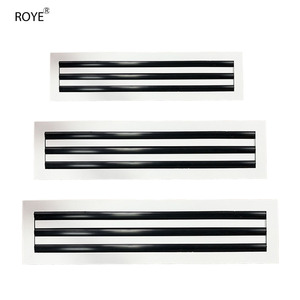 Fournisseurs de bandes de cadre de sortie d'air rectangulaires en alliage d'aluminium pour climatiseur central, rainure <span class=keywords><strong>anti</strong></span>-<span class=keywords><strong>condensation</strong></span>, bureau - Product Image 1