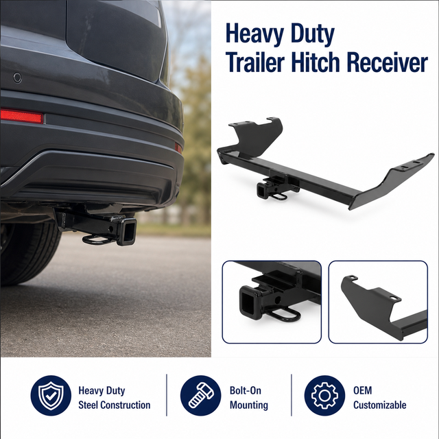 Heavy Duty Trailer Hitch 2 Inch Receiver Galvanized Steel Tow Hitch Truck Towing Mount Custom OEM Accessories