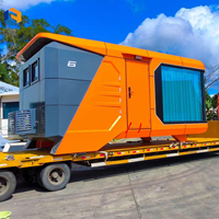 Nouvelle maison préfabriquée de haute qualité en orange, capsule spatiale, cabine d'hôtel, conteneur de maison, pod de sommeil, personnalisable
