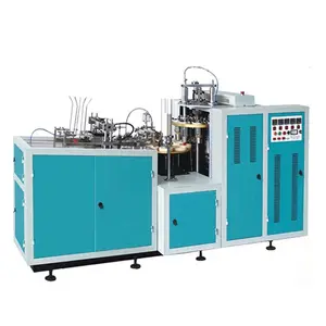 Máquina de fabricación de vasos de papel desechable, máquina de tazas de papel automática de China precio en la India