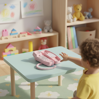 Téléphone SIP pour enfants coloré, super-magique, avec appels Wi-Fi, appels uniquement aux contacts approuvés et services d'urgence
