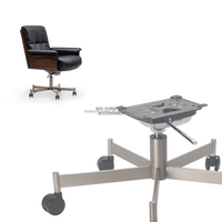 Pieds de meubles de qualité supérieure, accessoires de chaise, processus de nickelage, base de chaise à cinq étoiles robuste pour chaise de loisirs