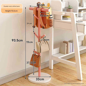 Nuovo Appendiabiti in Metallo a 6 Ganci Autoportante Rimovibile per Casa, Stendibiancheria per Bambini, Supporto per Vestiti, Cappelli e Asciugamani <span class=keywords><strong>da</strong></span> <span class=keywords><strong>Camera</strong></span> <span class=keywords><strong>da</strong></span> Letto - Product Image 6