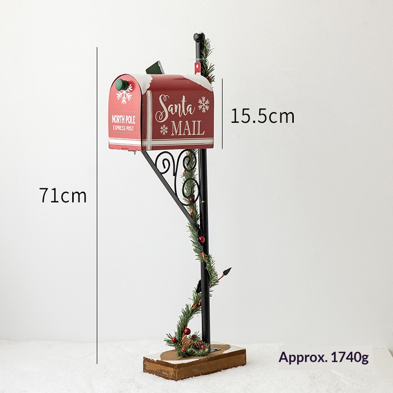 Boîte aux lettres rouge