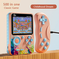 Console de Jeu Portable Libreduty G5, Écran de 3.0 Pouces, 500 Jeux Rétro Classiques HD Intégrés, Console Mini de Poche, Batterie 1000mAh