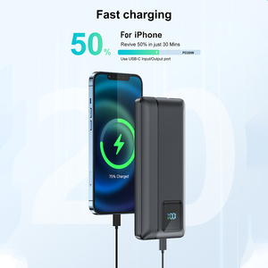 OEM 10000mAh 37Wh Batterie externe avec câbles intégrés doubles 22.5W PD QC Affichage LED <span class=keywords><strong>Chargeur</strong></span> portable V0 Ignifuge pour iPhone <span class=keywords><strong>Samsung</strong></span> - Product Image 4