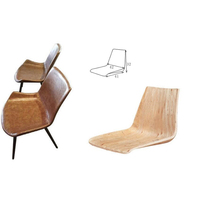 Cadre de chaise de salle à manger en contreplaqué d'eucalyptus, 12m d'épaisseur, pièces de chaise, bon prix