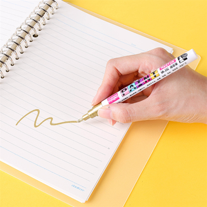 <span class=keywords><strong>Marqueur</strong></span> permanent Gana 12 couleurs, <span class=keywords><strong>pointe</strong></span> extra <span class=keywords><strong>fine</strong></span> 2,0 mm, non toxique, <span class=keywords><strong>indélébile</strong></span>, pour travaux manuels, tissu et pneus de voiture - Product Image 4