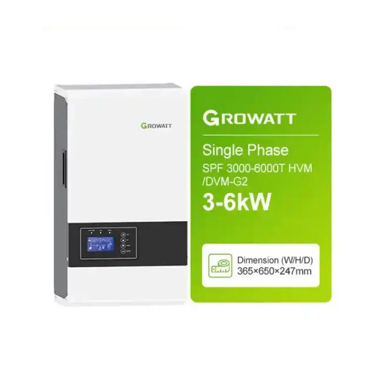 Inverter GROWATT SPF 3000-6000T HVM-DVM-G2 3kva 5kva 6kva off grid pv power 3kw inverter solare ibrido