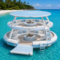 Plateforme flottante gonflable exclusive pour l'été, tapis aquatique rafraîchissant pour la plage, le lac et les loisirs aquatiques quotidiens