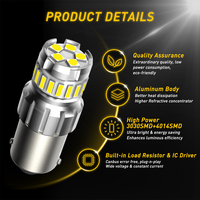 Liwiny W21W BA15S P21W LED Canbus P21/5W BAY15D Led T20 7443 1156 voiture LED feu de recul pour Peugeot 206 307 308 407 207
