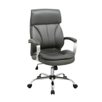 Chaise de bureau ergonomique de style traditionnel avec dossier en maille pivotant confortable et accoudoirs