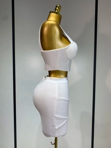 Robe bandage moulante pour femme, épaules dénudées, longueur midi, é<span class=keywords><strong>l</strong></span>égante, de luxe, sexy, pour soirée, club, anniversaire, style cé<span class=keywords><strong>l</strong></span>ébrité - Product Image 6