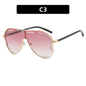 Lunettes de soleil Fashion Shield, verres dégradés, UV400, monture complète, protection solaire pour femmes, adultes - Product Image 4