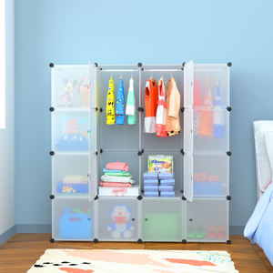 Ropero para <span class=keywords><strong>bebe</strong></span> de plstico armarios de almacenamiento de jardín de infantes armario de plástico para dormitorio de niños - Product Image 4