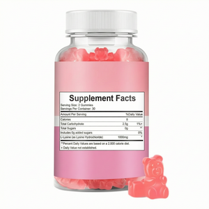 Gomitas de L-Lisina 1000mg Masticables para Adultos y Niños, Suplemento de Aminoácidos, Síntesis de Colágeno y Proteína, Salud Bucal, Apoyo Inmunológico - Product Image 4