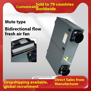 Máquina de Ventilación de Aire Fresco Comercial con Intercambiador de Calor Total Integrado, Purificador de Flujo Bidireccional Silencioso para Ascensores - Product Image 3