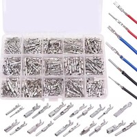 290 pièces de connecteurs de câbles plats - assortiment de connecteurs, boîte de connecteurs de câbles pour voitures, ensemble de bornes de connecteurs de câbles pour voitures