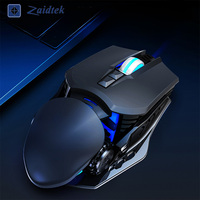 Souris d'ordinateur filaire de haute qualité, définition macro, optique, sans bruit, souris de jeu pour PC, souris pour joueurs d'ordinateur