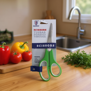 Huakai Scissors 12Pcs Green Handle Kitchen Cutting Tool - Product Image 2