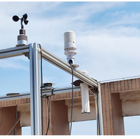 Système de station météo solaire automatique compacte RS485 Modbus MQTT JOSN Wifi 4g Lora Lorawan avec pluviomètre pour station photovoltaïque