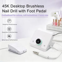 Ponceuse à ongles électrique sans balais 2032 85W haute vitesse 45000 tr/min, puissante, anti-poussière, professionnelle pour salon
