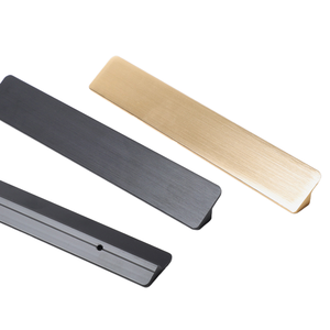 Poignée tendance minimaliste en aluminium pour armoire, tiroir, placard - Product Image 2