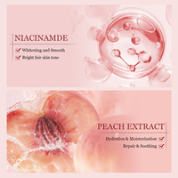 Produits coréens pour une peau éclatante : Crème visage éclaircissante à la pêche et 70 % de niacinamide pour estomper les taches brunes et unifier le teint