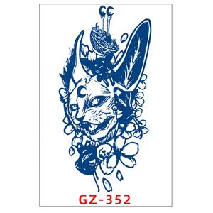 Tatuaje Temporal <span class=keywords><strong>de</strong></span> <span class=keywords><strong>Flor</strong></span> <span class=keywords><strong>de</strong></span> Loto Resistente al Agua, Adhesivo Herbal para el Cuerpo, Papel Ecológico Blanco Personalizado - Product Image 4